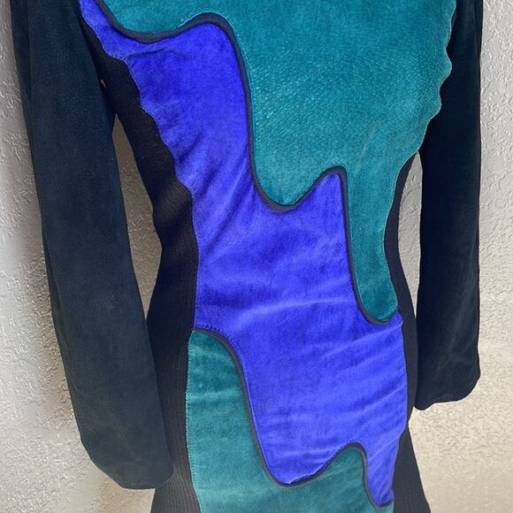 Phoenix Suede Wave Dress M INV6 - Picture 3 of 11